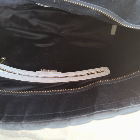 Henri Bendel 712 Zip Tote Purse Classy Black Leather Workbag - Picture 4 of 8